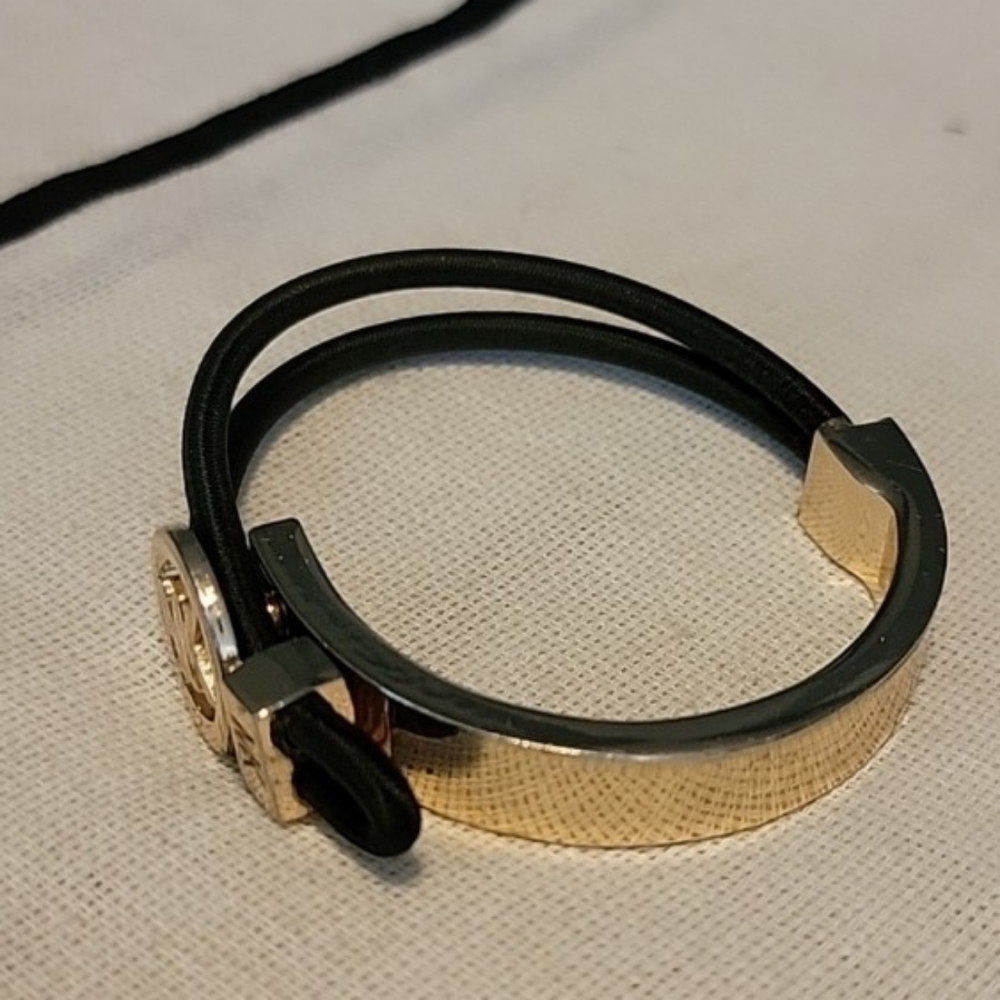 Michael Kors Black and Gold Logo Bracelet - Picture 3 of 4